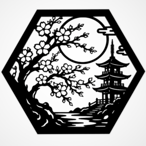 Cherry tree and Pagoda